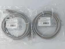 Flexboot Cat6 Ethernet Patch Cable Network RJ45 Stranded UTP 24AWG 5ft Gray 2pk