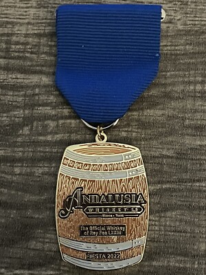 NEW 2022 ANDALUSIA WHISKEY CO. FIESTA MEDAL OFFICIAL WHISKEY OF REY FEO LXXIII