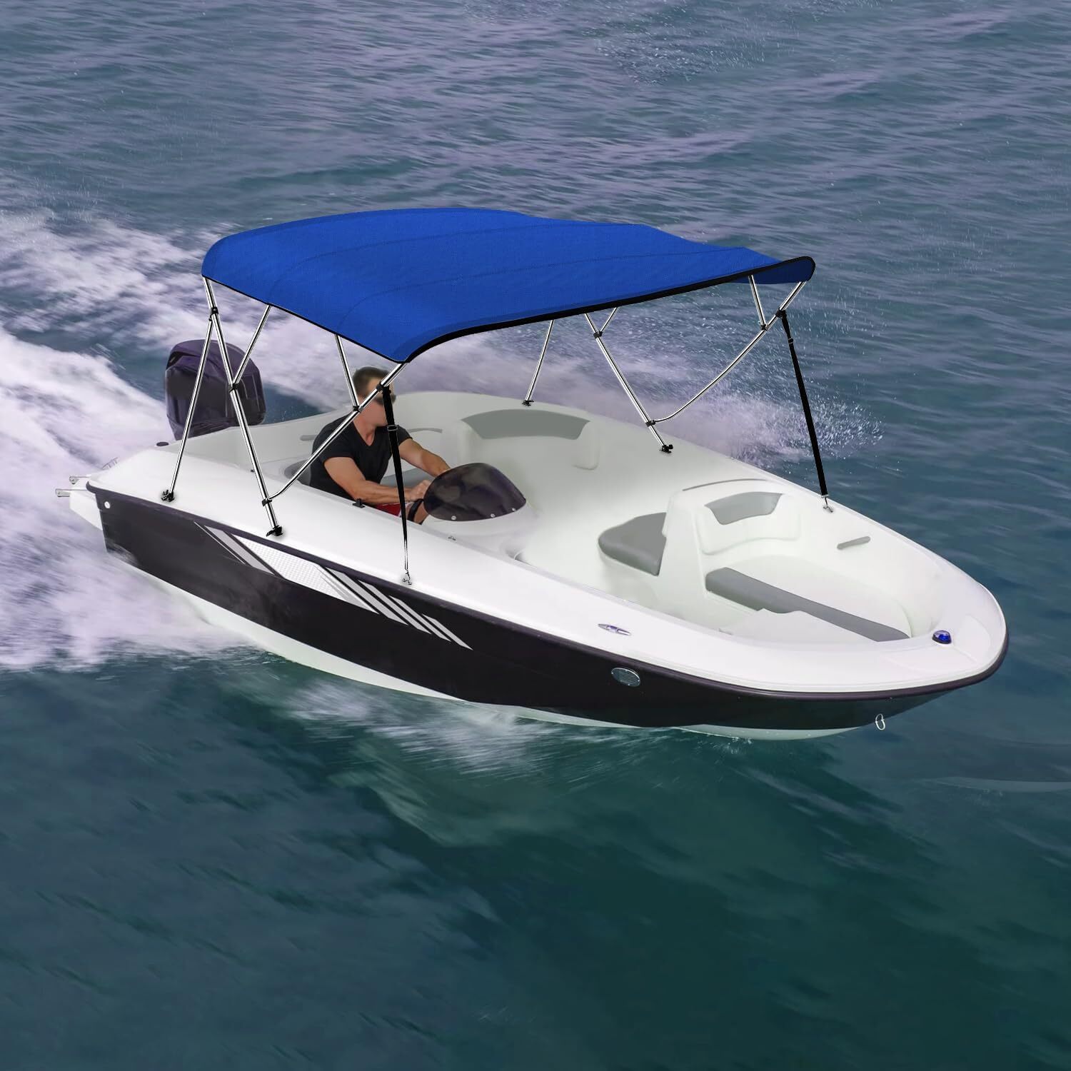 Seal Skin Covers 4 Bow Bimini Top Replacement Canvas Only Cover 96" L 97"-103" W