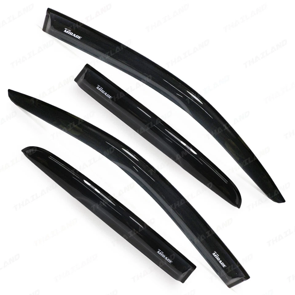 Window Visor Rain Guards Wind Deflector Fits Mitsubishi Mirage 2013 2021 Foto 3 de 4