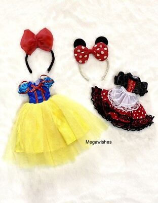 Lot Of Blythe Dress Dal Pullip Dress Barbie Cloth Outfit Snow White & Minnie