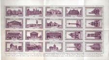 ERINNOPHILIE : PLANCHE 20 VIGNETTES LA BELLE FRANCE - PARIS NEUVE - 1929 