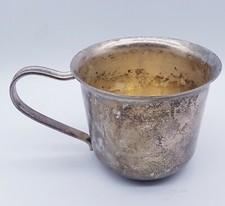 Vintage Silverplate Baby Cup Leonard Not Engraved Silverplated