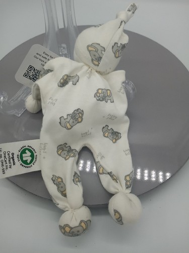 Under the Nile Stuffed Plush 8" Baby Buddy Rag Doll Lovey Soft Organic Elephant - Picture 5 of 5