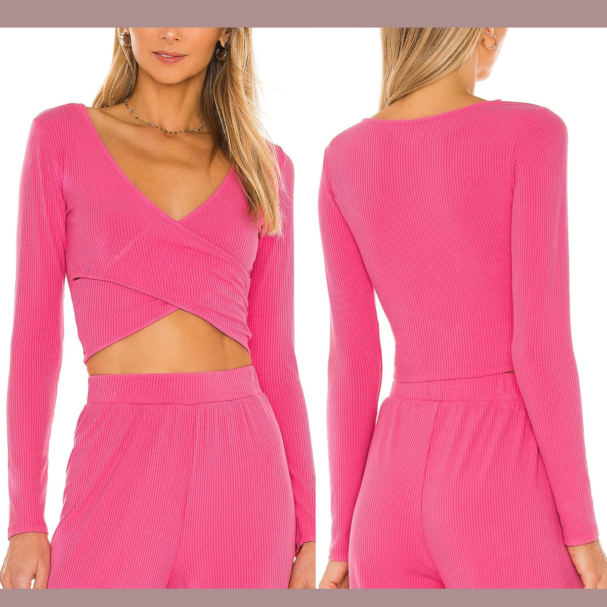 NWT $99 L Space [ Medium ] Gia Long Sleeve Crop Top in