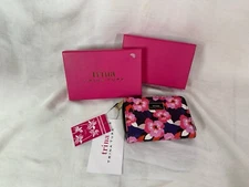 Trina Turk Floral Print Multicolored Zip Around Wallet NWT TT1