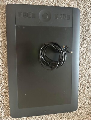 Used Wacom PTH651 Intuos Pro Pen and Touch Tablet, 8.8x5.5'' Active Area