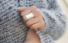 Solid 925 Sterling Silver Band Statement Ring Handmade Ring All Size