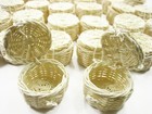 30 Picnic Wicker Round Baskets Dollhouse Miniatures Handmade Supply Charms 12744