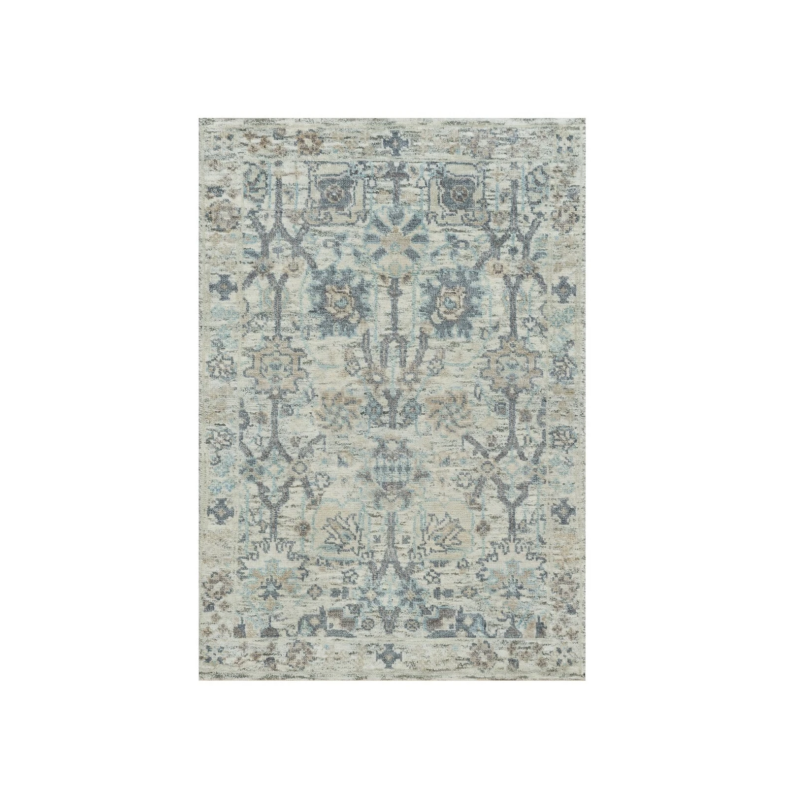 2'x3'1" Ivory Tebraz Vase Pomegranate Silk and Wool Hand Knotted Mat Rug R90253
Opens in a new windo