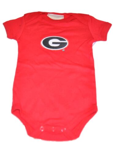 Georgia Bulldogs Two Feet Ahead Infant Baby Lap Shoulder One Piece Outfit (12M) - Afbeelding 1 van 1