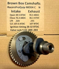 Predator 212 NON-HEMI Newest MOD4 Hi-Performance Cam ONLY  BrownBoxCams  24hSh