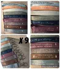 9 Pieces Christian Keychains Bulk Inspirational Bible Verse Key Chains Fast Ship