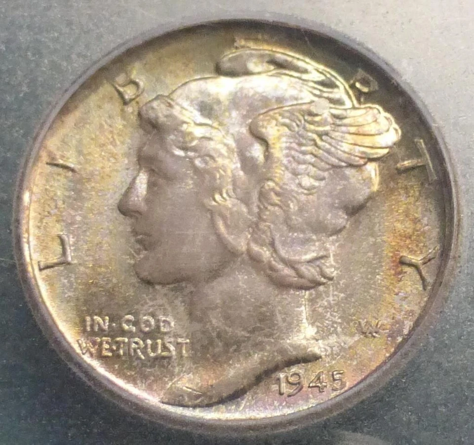 1945 s ICG ms67 CONECA DDR-001 Doubled die reverse RARE - Image 4 of 4