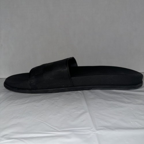 Louis Vuitton Black Slide Sandals With Checkerboard Design Authentic Size 11 Men - Picture 9 of 18