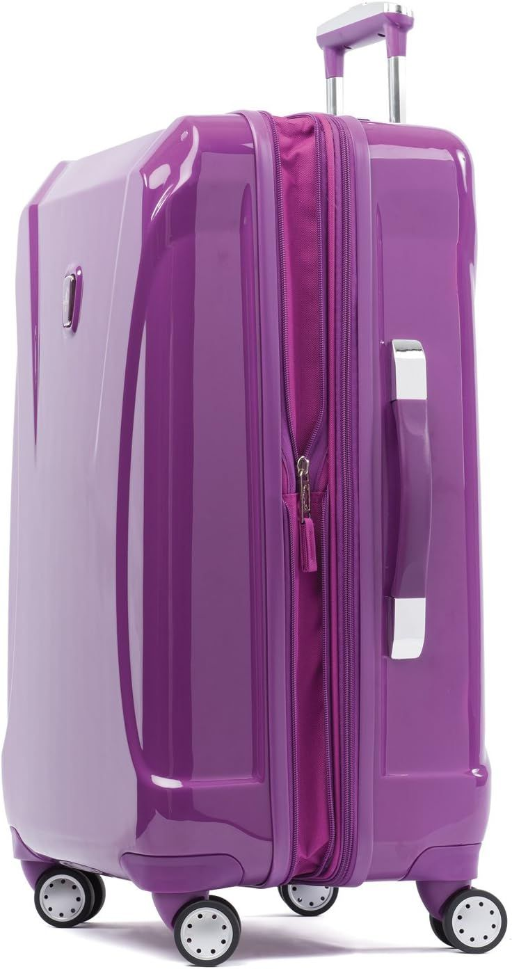 Atlantic Luggage Ultra Lite Hardside Checked Medium, bright violet eBay