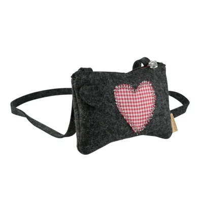 FILZMAXX BIOZOYG Annerl Trachten Dirndl Filztasche 100% Merinowolle Oktoberfest anthrazit