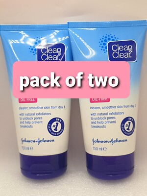 Clean & Clear ölfreies Peeling tägliche Wäsche 150 ml, OV (2er Pack) S18/D.EH/D.IJ/3