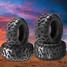 Set 4 ATV UTV Tires 25x10-12 25x11-12 6Ply 25x10x12 25x11x12 Heavy Duty Tubeless