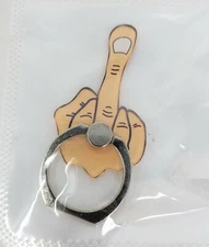 Rotating Finger Ring Stand Holder For Cell Phone - Middle Finger