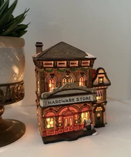 Holiday Time Snow Village Compatible-Hardware Store P0358 from 2002 -No Box