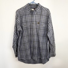 Wrangler Riggs Workwear Button Down Long Sleeve Shirt Mens Size Large