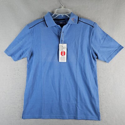 Harris Teeter Adult Polo Shirt Small Blue Threads Signature Collection Uniform