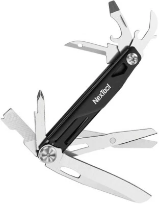 NexTool Knight Multi-Functional Knife With Black Aluminum Handles ~11 Tools