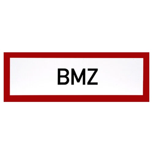 G|S|P Brandschutzzeichen - BMZ - Brandmeldezentrale Folie 297 x 105 mm