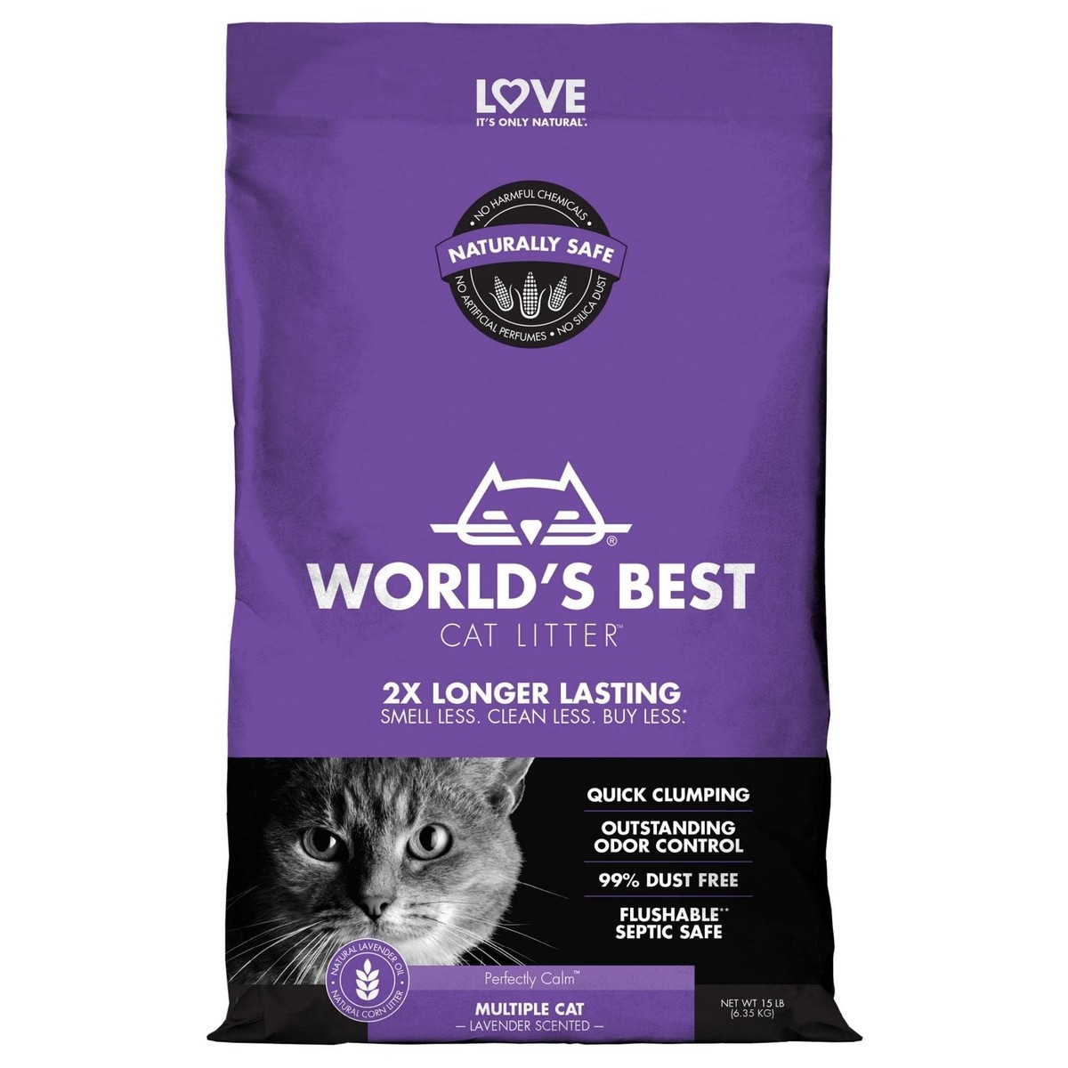 World's Best Cat Litter Extra Strength Lavender lbs Pounds