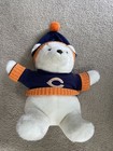 Chosun Intl. 14” Plush Bear NFL Football White Stuffed Animal Chicago Bears Down — photo 1