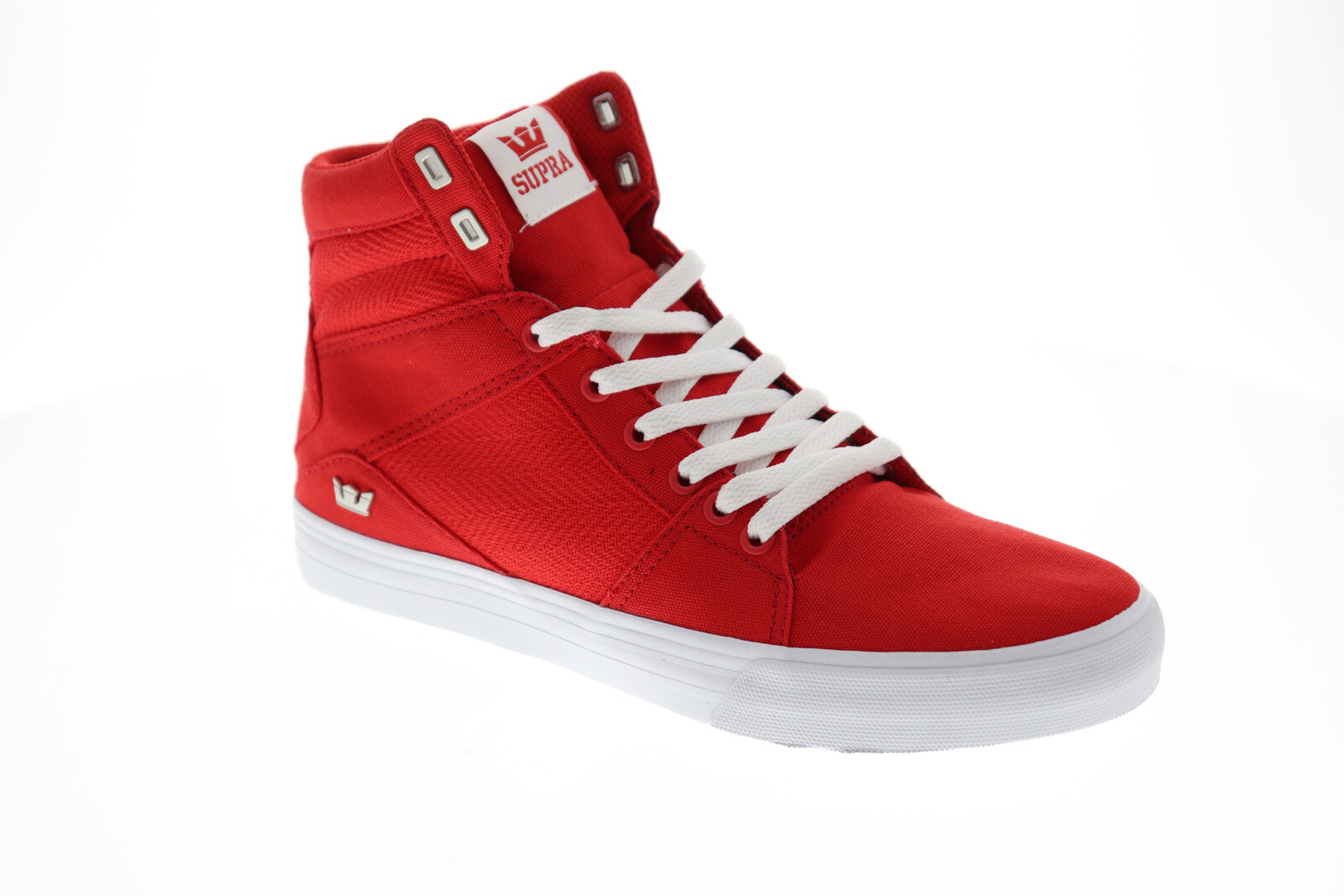 Supra Aluminum Para Hombre Rojo Textil Zapatos Tenis altas con cordones Supra Aluminum Para Hombre Rojo Textil Zapatos Tenis altas con cordones