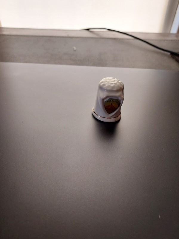 1 Ceramic Nebraska Thimble