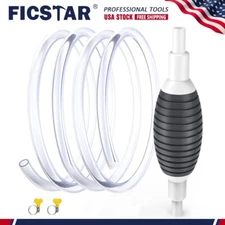 Largest Manual Hand Siphon Syphon Transfer Pump Fluid Liquid Water Gas Gasoline