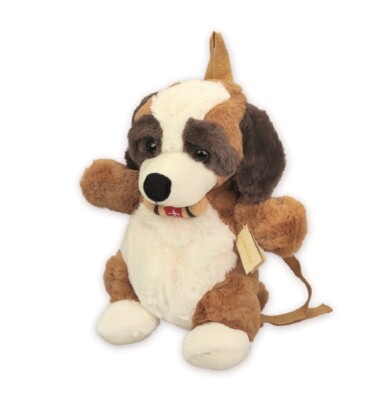 Inware Kinderrucksack Hund ca. 33*18 cm Stofftier Plüschtier Tasche 7573