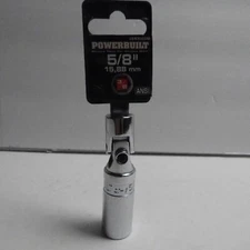 Powerbuilt 3/8 Inch Drive 5/8 Inch U-Joint Spark Plug Socket - 643002