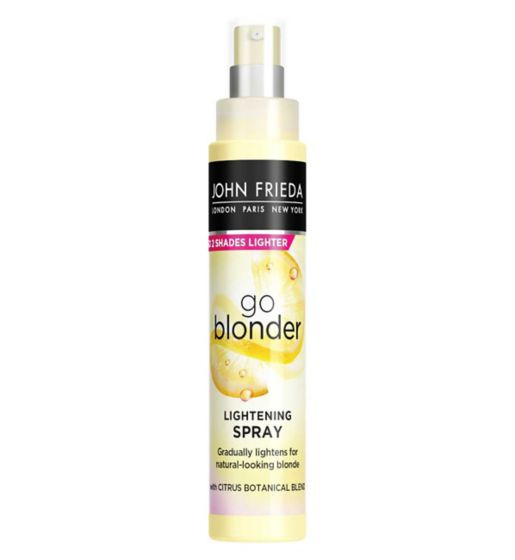 Spray aclarador controlado John Frieda Go Blonder para cabello rubio 100 ml