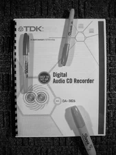 ONE NEW COPY TDK DUAL TRAY DA-3826 CD RECORDER / PLAYER OWNER’S MANUAL
