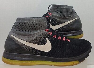 Size 10 Nike Zoom All Out Flyknit Black White Volt for sale online | eBay