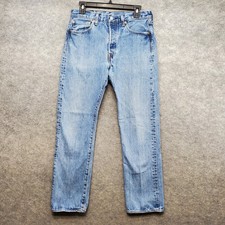 Vtg Levi's 501 Jeans Men's Size 32x32 31x29 Medium Blue Wash Button Fly