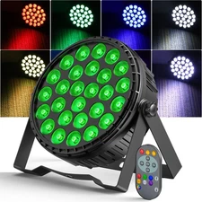 UKING 270W LED RGBW Stage Lighting PAR Light DMX Party DJ Disco Light w/ Remote