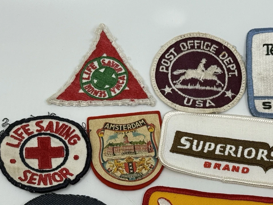 Vintage Patch Lot Advertising Travel Automotive OSU Case Superman Red Cross - Image 4 of 4