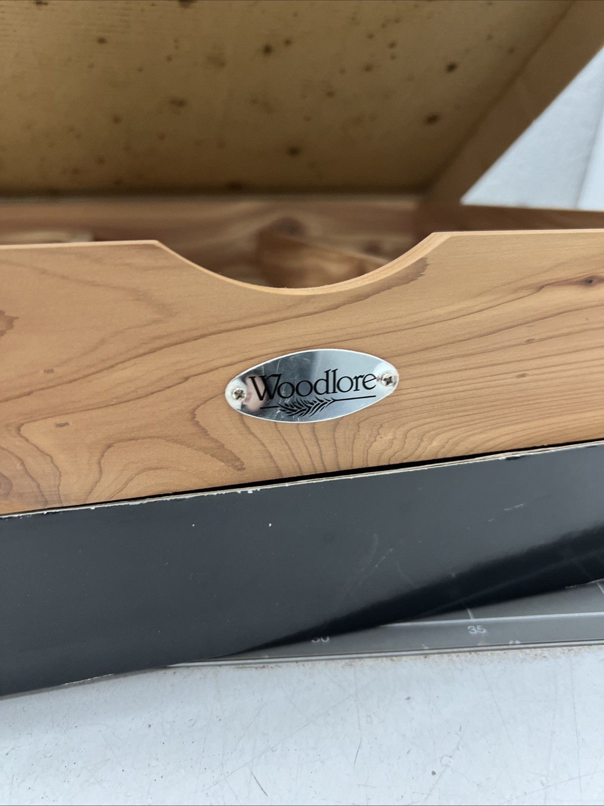 VINTAGE RETRO 1980s TIE BOX WOODLORE MENS FASHION CEDAR