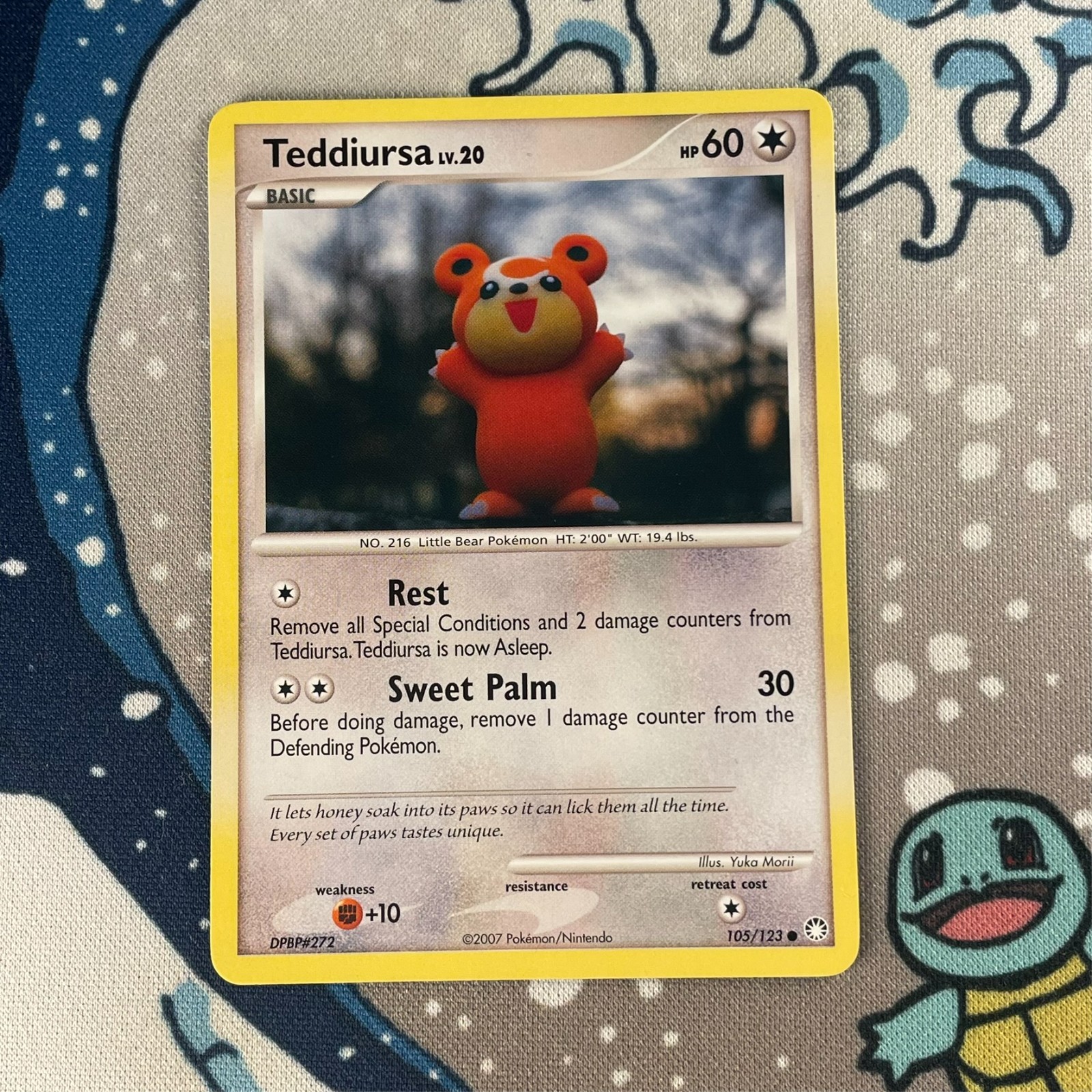 Teddiursa 105/123 Diamond & Pearl Mysterious Treasures Pokemon Card 2007 NM/LP