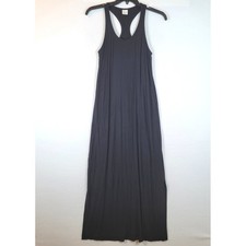 Soma Womens Racerback Tank Jersey Maxi Pockets Size Medium Black Loungewear