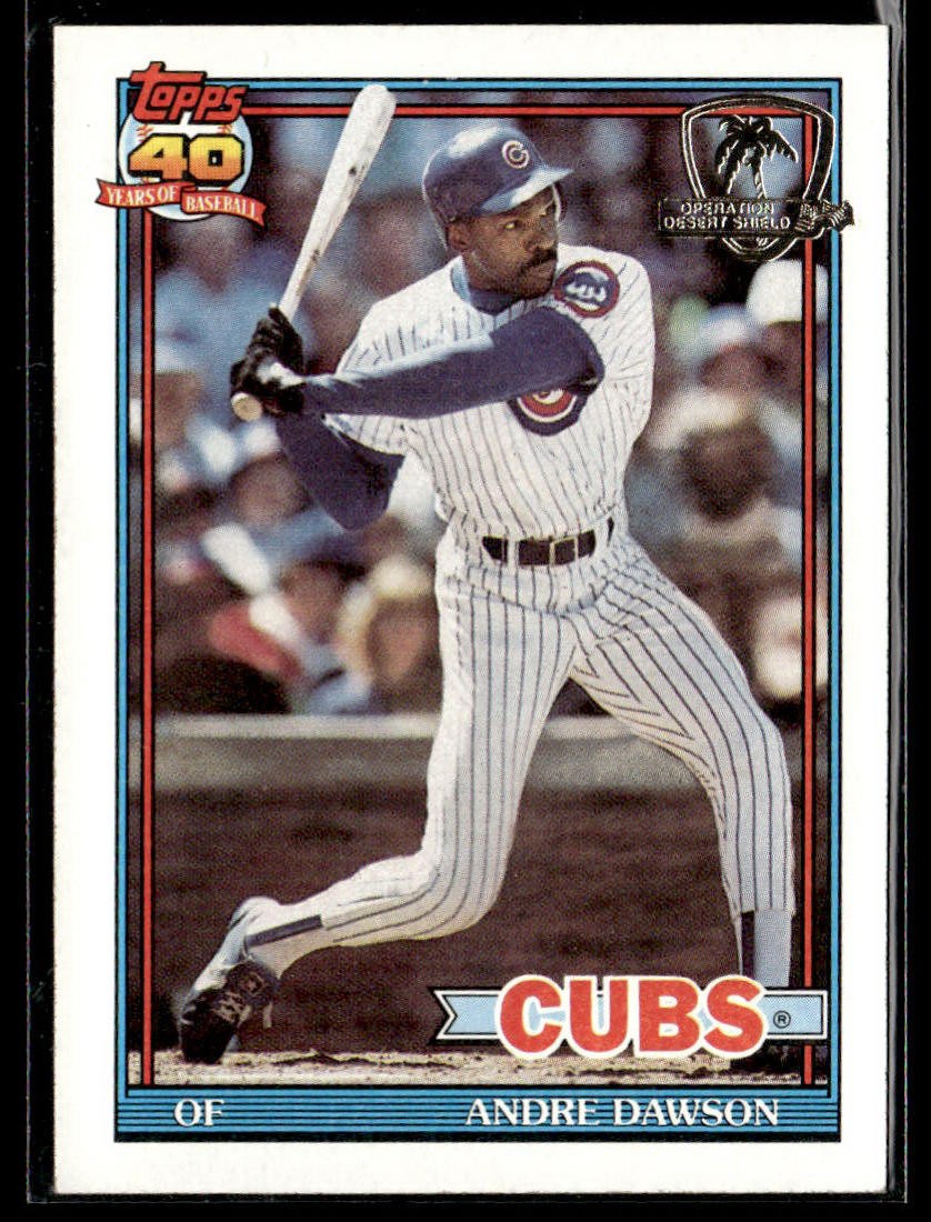 1991 Topps #640 Andre Dawson Desert Shield NM-MT