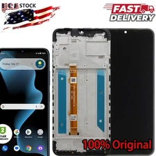 LCD Display Touch Screen Digitizer Assembly + Frame for Cricket Icon 6 SL219C US