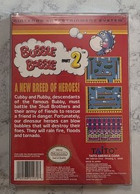 Bubble Bobble Part 2 (Nintendo NES, Taito) Cib Complete - Authentic & Tested