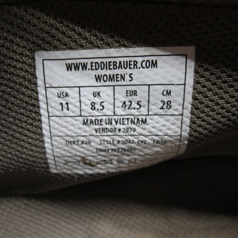 Botas Eddie Bauer K-6 para mujer 11 marrón senderismo impermeables cuero con cordones de colección Foto 4 de 4