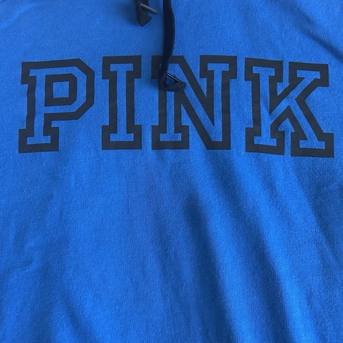 Victoria's Secret PINK Women's Cowl Neck Sweatshirt & Pants Size M Yale Blue - Picture 17 of 24